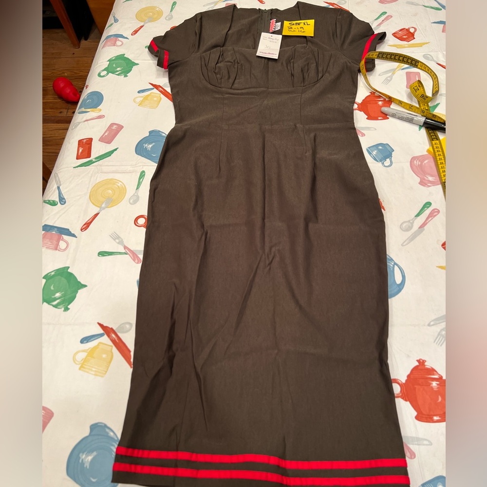 Rare, Gorgeous, NWT Pinup Couture Military Dress